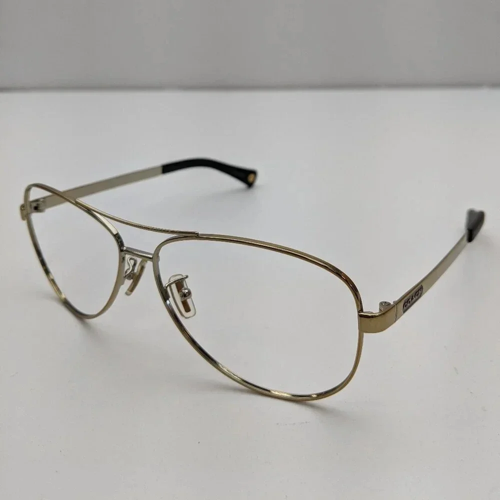 🕶️Frame only! Coach L055 STEFANIE HC7025-9013/T5 Aviator Sunglasses / ALI457🕶️